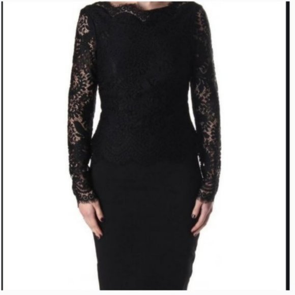 Ted Baker Lace Black Dress - Picture 3 of 7